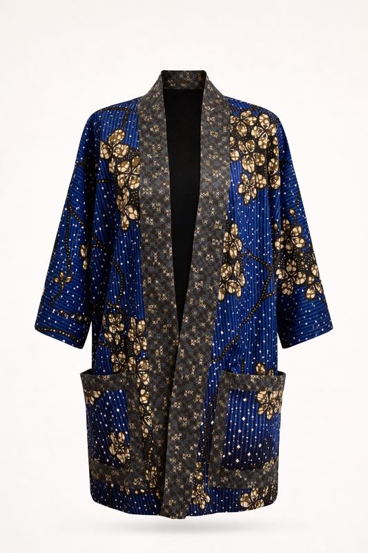 The Hollandaisfini Kimono - Blue Blossom