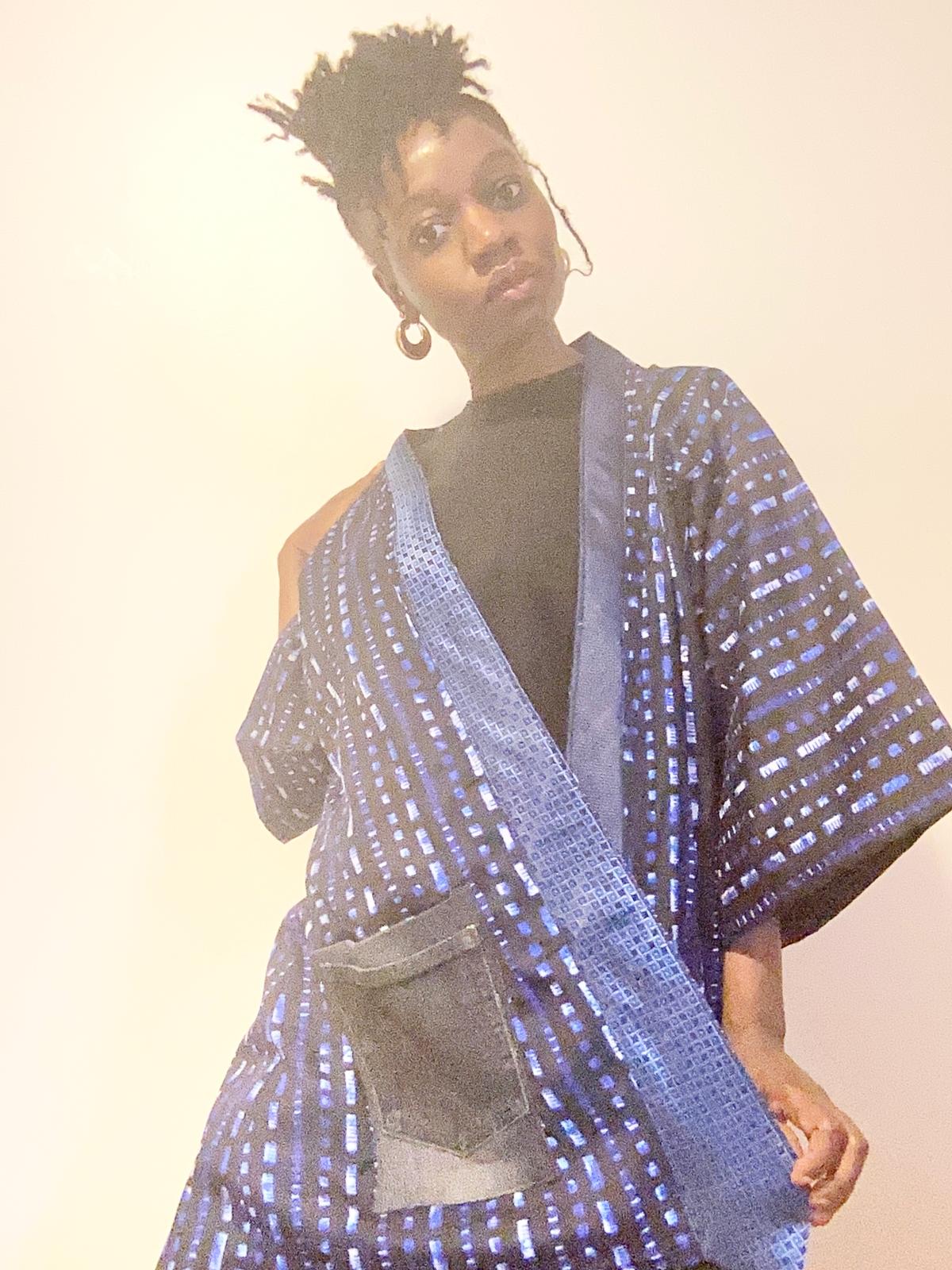 The Indigofini Kimono - Nightfall
