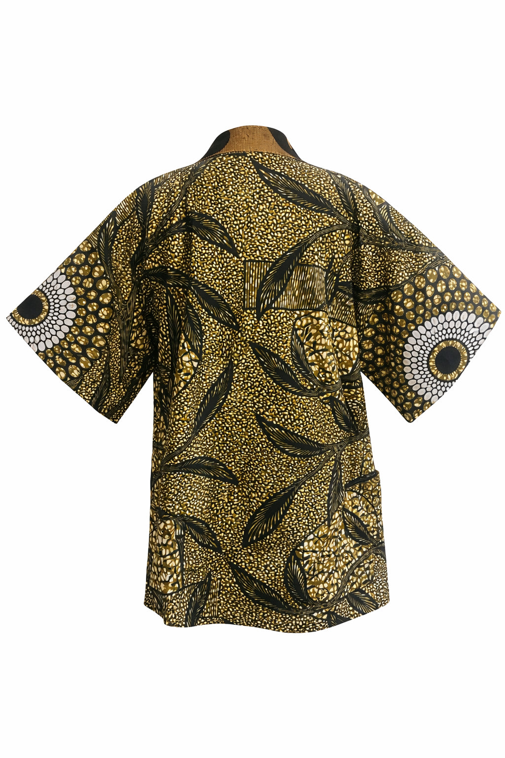 The Bogolanfini Kimono - Brown Blossom